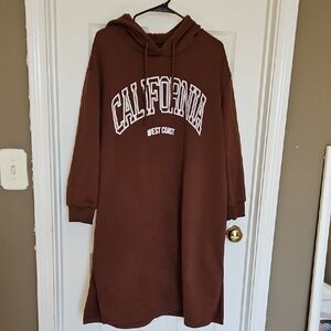 SHEIN Hoodie Sweatshirt Dress Size XL